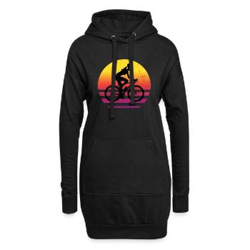 Cyclisme VTT Vélo Homme - Sweat-shirt à capuche long Femme - noir - Devant