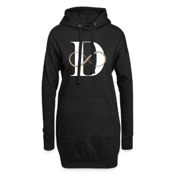 Buchstabe der Unendlichkeit - Hoodie-Kleid - Schwarz - Vorne