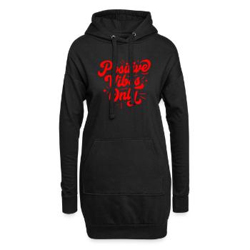 Positive Vibes Only Positive Vibes - Sweat-shirt à capuche long Femme - noir - Devant