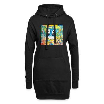 sketch to image 20241129 194043 - Hoodie-Kleid - Schwarz - Vorne
