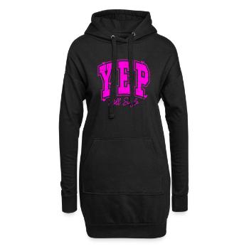 xoxo love you amore Blumen Frauen Valentinstag 14 - Hoodie-Kleid - Schwarz - Vorne