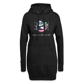 Forfaits Panda Zero - Sweat-shirt à capuche long Femme - noir - Devant