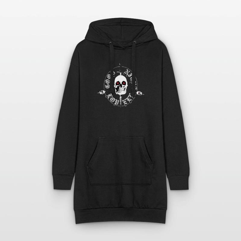 Night Lovell skull Hoodie-Kleid
