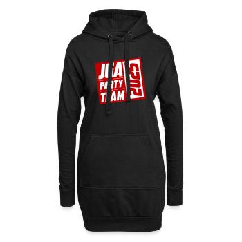 JGA Party Team 2025 - Hoodie-Kleid - Schwarz - Vorne