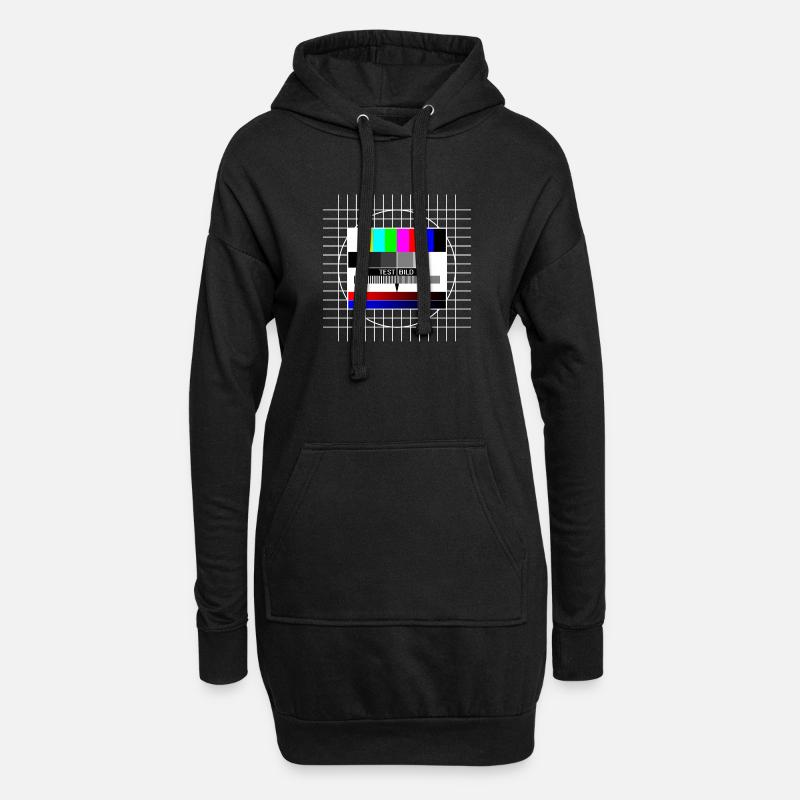 testbild - Hoodie Dress - black