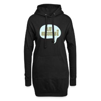 lustigen Cartoon Comic Relief zu - Hoodie-Kleid - Schwarz - Vorne