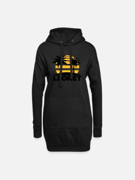 Lloret de mar - Hoodie-Kleid - Schwarz