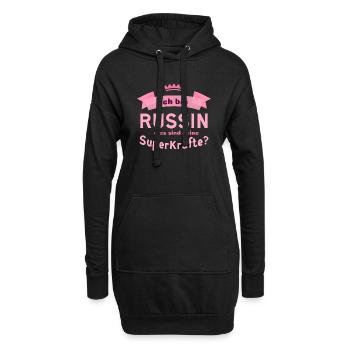 Ich Bin Russin - Hoodie-Kleid - Schwarz - Vorne