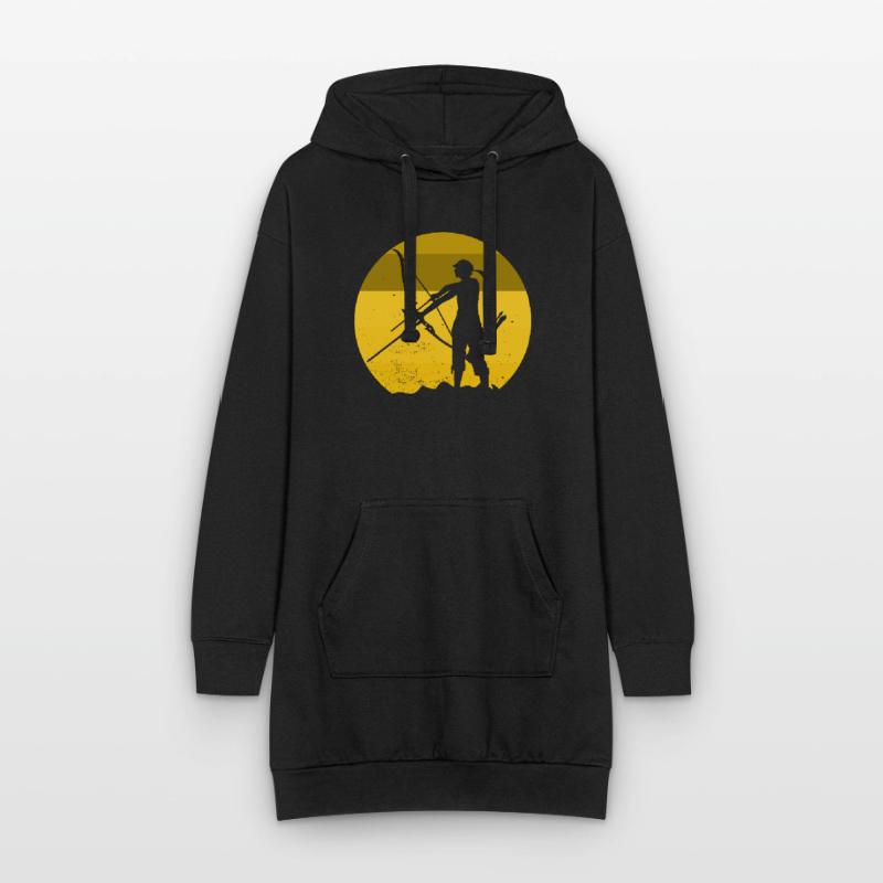 Bogenjagd Bogenschießen Langbogen Bogen & Pfeil Bogen Bogen Hoodie-Kleid