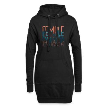 quote ruth bader ginsburg abortion is healthcare - Hoodie-Kleid - Schwarz - Vorne