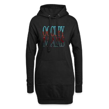 astrophysique vaisseau spatial anniversaire humour cadeau - Sweat-shirt à capuche long Femme - noir - Devant