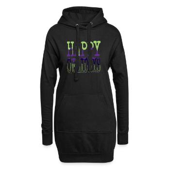 fun funny gym bodybuilder fairy tail funny quote - Hoodie-Kleid - Schwarz - Vorne