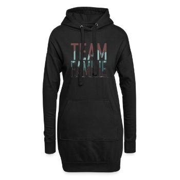 birthday present idea animal fun cool - Hoodie-Kleid - Schwarz - Vorne