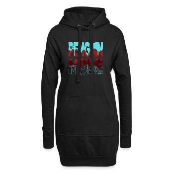 drôle de déclaration amusant anniversaire cadeau idée bday - Sweat-shirt à capuche long Femme - noir - Devant