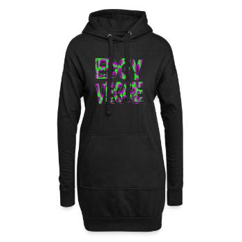 present idea bday gift idea geek - Hoodie-Kleid - Schwarz - Vorne