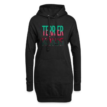 lustig humor tier spruch hundeliebhaber - Hoodie-Kleid - Schwarz - Vorne
