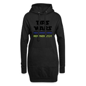 das wars rentner 2024 - Hoodie-Kleid - Schwarz - Vorne