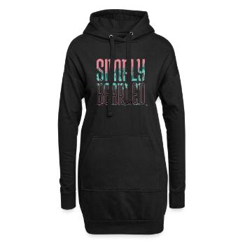 backpacking camping funny family activity outdoors - Hoodie-Kleid - Schwarz - Vorne