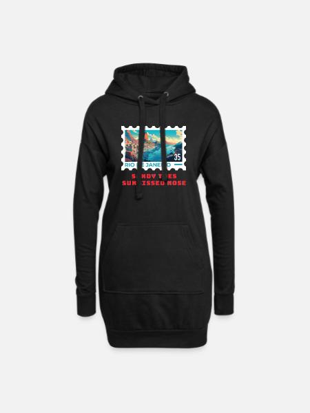 Rio - Hoodie-Kleid - Schwarz