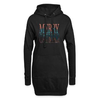 animal lover funny sayings valentines day - Hoodie-Kleid - Schwarz - Vorne