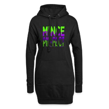beard birthday present cool christmas awkward - Hoodie-Kleid - Schwarz - Vorne
