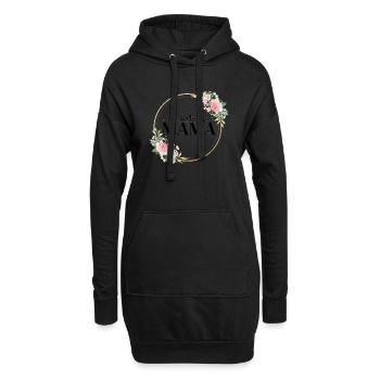 Beste Mama - Geschenkidee - Hoodie-Kleid - Schwarz - Vorne