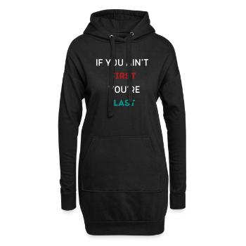 SI TU N’ES PAS LE PREMIER, TU ES LE DERNIER - Sweat-shirt à capuche long Femme - noir - Devant
