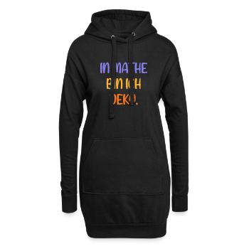 In Mathe bin ich Deko - Mathematik - Hoodie-Kleid - Schwarz - Vorne