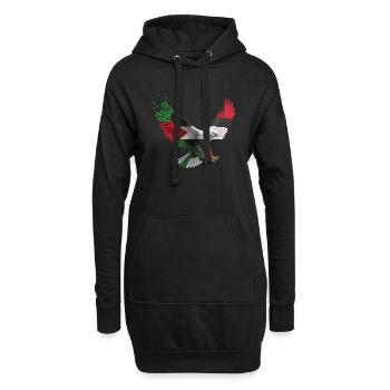 LE POUVOIR DE LA FIERTÉ DE LA LIBERTÉ - Sweat-shirt à capuche long Femme - noir - Devant