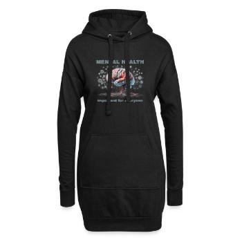 Gesundheit - Hoodie-Kleid - Schwarz - Vorne