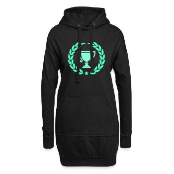 Coupe Couronne de Laurier 1 - Sweat-shirt à capuche long Femme - noir - Devant