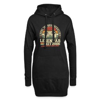 Level 18 Freigeschaltet Legendär seit 2006 - Hoodie-Kleid - Schwarz - Vorne