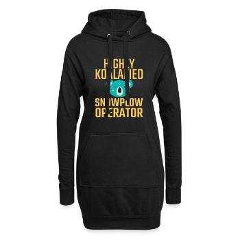 Conducteur de chasse-neige Koalafied Conducteur de chasse-neige - Sweat-shirt à capuche long Femme - noir - Devant