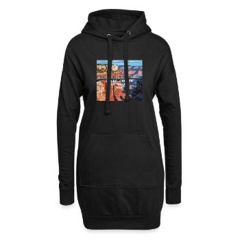 Grand Canyon SkyWalk - Hoodie-Kleid - Schwarz - Vorne