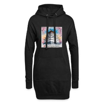 Himeji Castle Japan - Hoodie-Kleid - Schwarz - Vorne