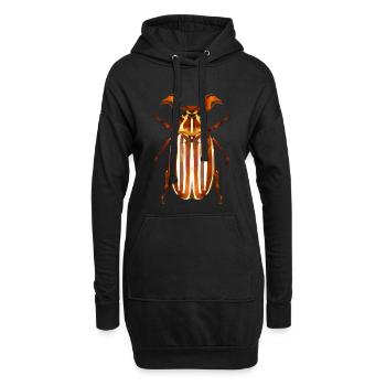 Watermelon Beetle - Hoodie Dress - black - Front