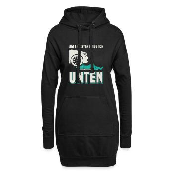 KFZ Mechaniker Mechatroniker Arbeitskleidung - Hoodie-Kleid - Schwarz - Vorne