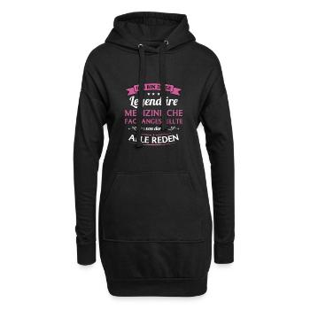 Arzthelferin Medizinische Fachangestellte MFA - Hoodie-Kleid - Schwarz - Vorne