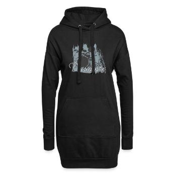 DRUMMER6 7632x6480px - Hoodie-Kleid - Schwarz - Vorne