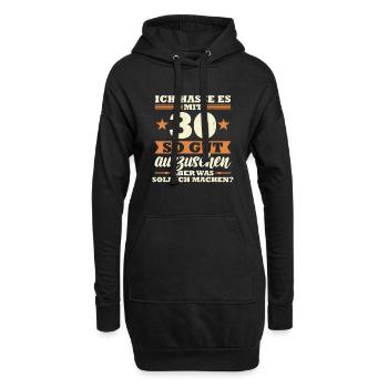 30 Jahre Spruch lustig 30 Geburtstag Geschenk - Hoodie-Kleid - Schwarz - Vorne