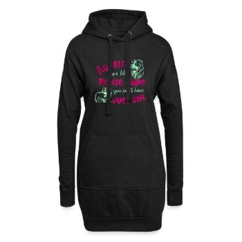 Les Australiens sont comme des croustilles - roses - Sweat-shirt à capuche long Femme - noir - Devant