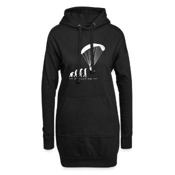 Paragleiter Paragleiten Evolution Motif - Sweat-shirt à capuche long Femme - noir - Devant