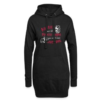 Les Australiens sont comme des croustilles - rouges - Sweat-shirt à capuche long Femme - noir - Devant