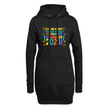 10 Klasse Schulkind Schulanfang Kindergarten Kita - Hoodie-Kleid - Schwarz - Vorne