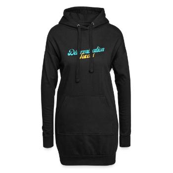 Détermination - Succès - Sweat-shirt à capuche long Femme - noir - Devant