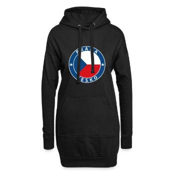 Prag - Hoodie-Kleid - Schwarz - Vorne