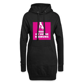 Hass ist keine Meinung Silhouette BDP - Hoodie-Kleid - Schwarz - Vorne
