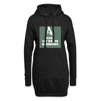 Hass ist keine Meinung Silhouette BOG - Hoodie-Kleid - Schwarz - Vorne
