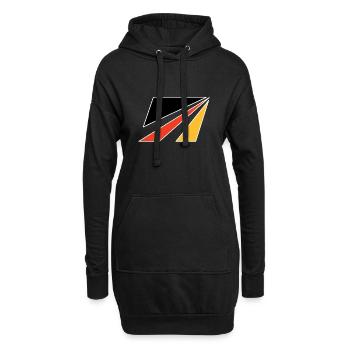 DL3 - Hoodie-Kleid - Schwarz - Vorne