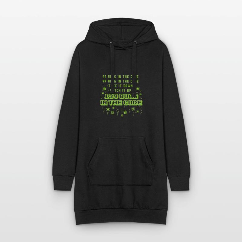 99 Bugs im Code Programmer Source Coding Desig Hoodie-Kleid